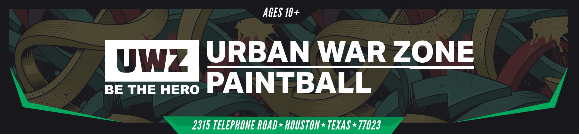Logo for Urban War Zone Paintball in Houston, Tx